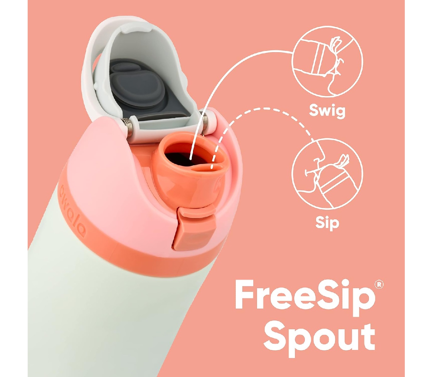 ROAM Owala FreeSip Insulated Stainless 24 OZ Water Bottle - Image 3